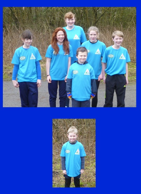 Solway juniors in their new tops.